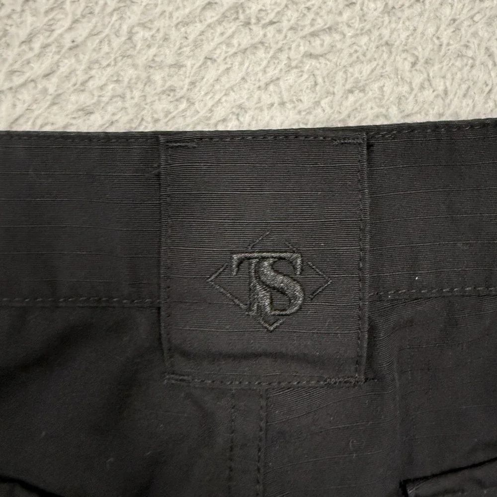 TRU-SPEC Cargo Pants Mens 40x30 Black Tactical Ripstop‎ Workwear Pockets Utility